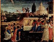Fra Angelico Martyrium der Heiligen Kosmas und Damian, Wundersame Erettung vor dem Tod durch Ertrinken oil